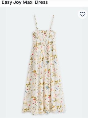 Cream Floral Maxi Dress